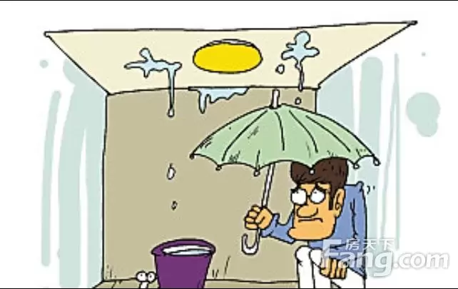 做梦梦到水漏到身上,周公解梦梦见下雨屋漏插图