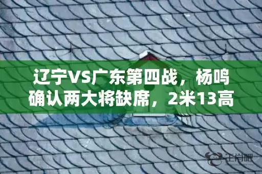 辽宁VS广东第四战，杨鸣确认两大将缺席，2米13高塔驰援插图