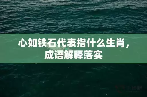 心如铁石代表指什么生肖，成语解释落实插图