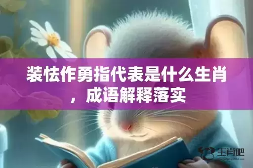 装怯作勇指代表是什么生肖，成语解释落实插图