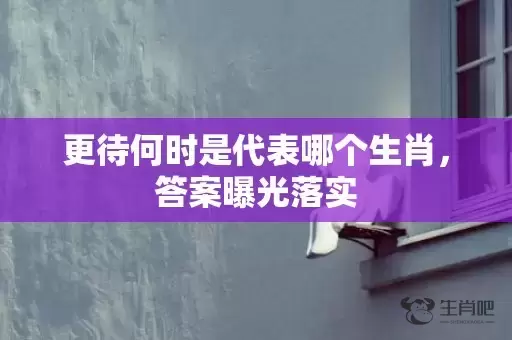 更待何时是代表哪个生肖，答案曝光落实插图
