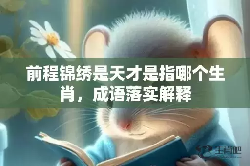 前程锦绣是天才是指哪个生肖，成语落实解释插图
