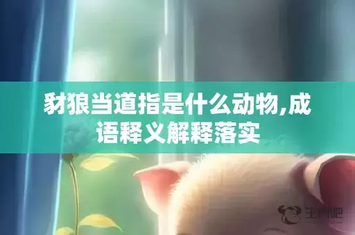 豺狼当道指是什么动物,成语释义解释落实插图