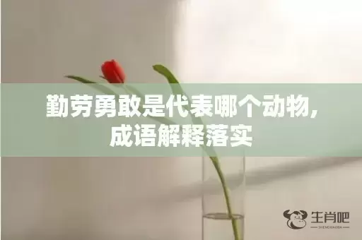 勤劳勇敢是代表哪个动物,成语解释落实插图