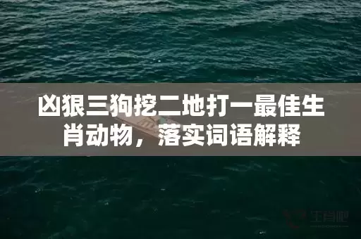 凶狠三狗挖二地打一最佳生肖动物，落实词语解释插图