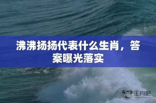 沸沸扬扬代表什么生肖，答案曝光落实插图