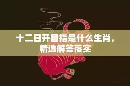 十二日开目指是什么生肖，精选解答落实插图