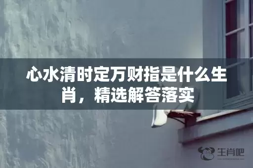 心水清时定万财指是什么生肖，精选解答落实插图
