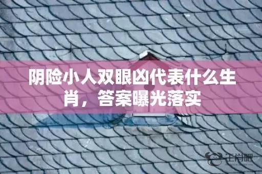 阴险小人双眼凶代表什么生肖，答案曝光落实插图