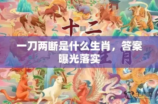 一刀两断是什么生肖，答案曝光落实插图