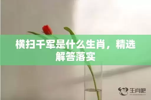 横扫千军是什么生肖，精选解答落实插图