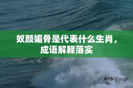 奴颜媚骨是代表什么生肖，成语解释落实插图