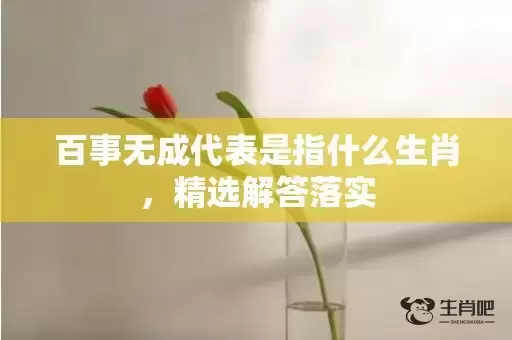 百事无成代表是指什么生肖，精选解答落实插图