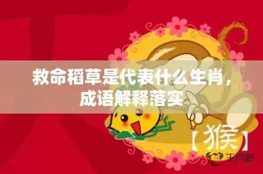 救命稻草是代表什么生肖，成语解释落实插图