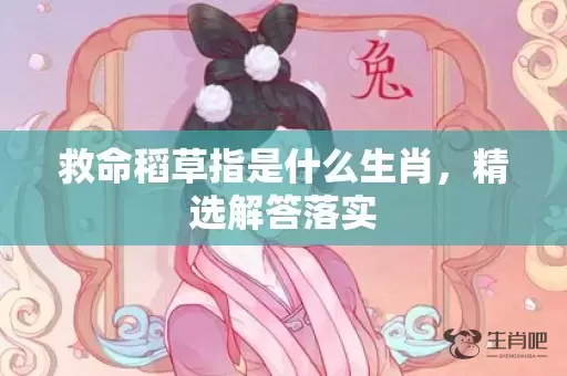 救命稻草指是什么生肖，精选解答落实插图