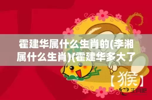 霍建华属什么生肖的(李湘属什么生肖)(霍建华多大了年龄属什么)插图