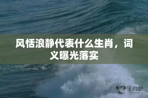 风恬浪静代表什么生肖，词义曝光落实插图